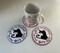 Ugly Cat Coaster Embroidered ,  Set of 4 , Mug Rug product 1